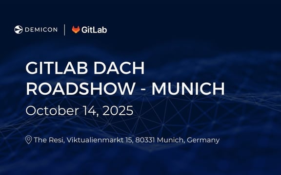 GitLab DACH Roadshow in Munich on October 14, 2025, organized by DEMICON and GitLab, at The Resi, Viktualienmarkt 15, 80331 Munich, Germany