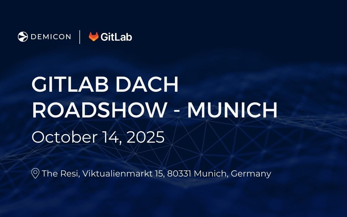 GitLab DACH Roadshow in Munich on October 14, 2025, organized by DEMICON and GitLab, at The Resi, Viktualienmarkt 15, 80331 Munich, Germany