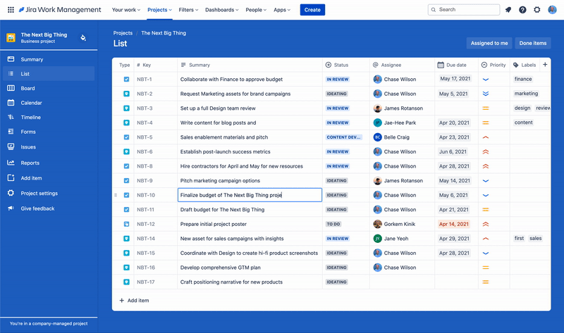 listview