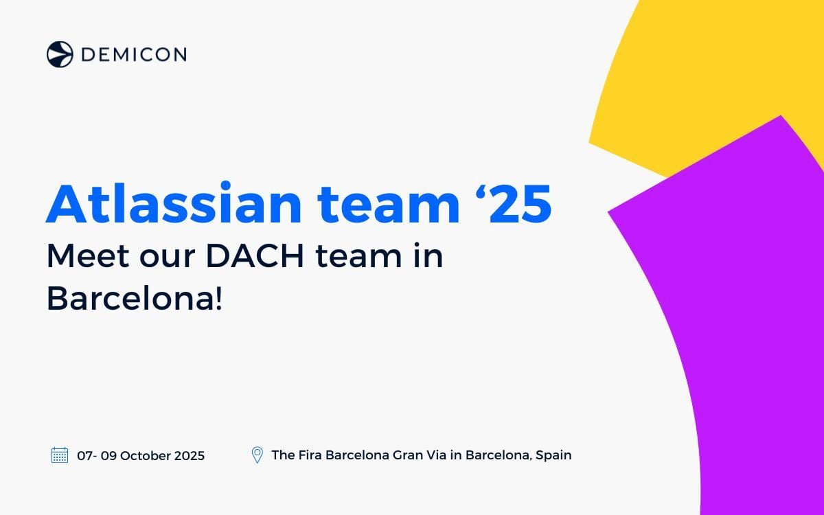Flyer event Atlassian team 25 Barcelona