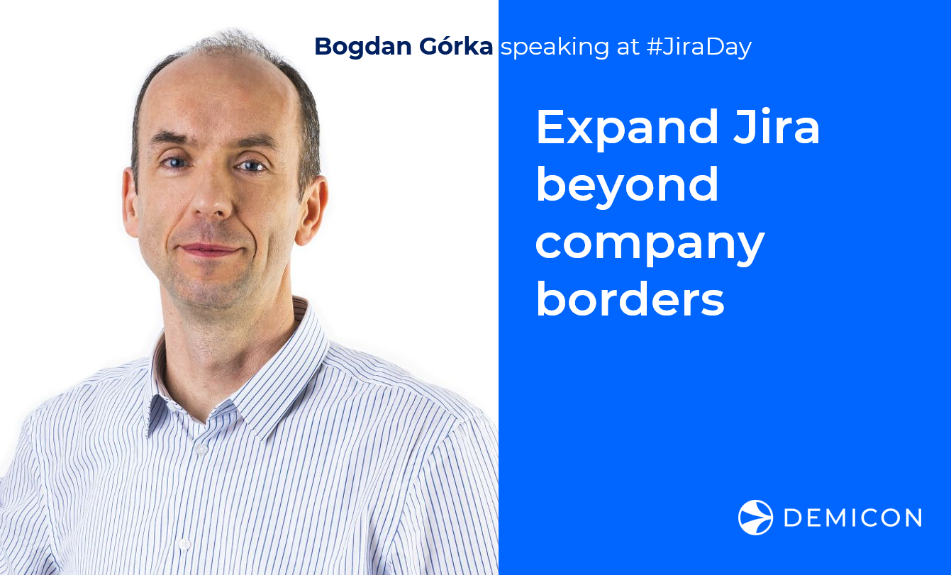 Bogdan Gorka spricht auf dem Jira Day 2021 von Deviniti über alles rund um Jira