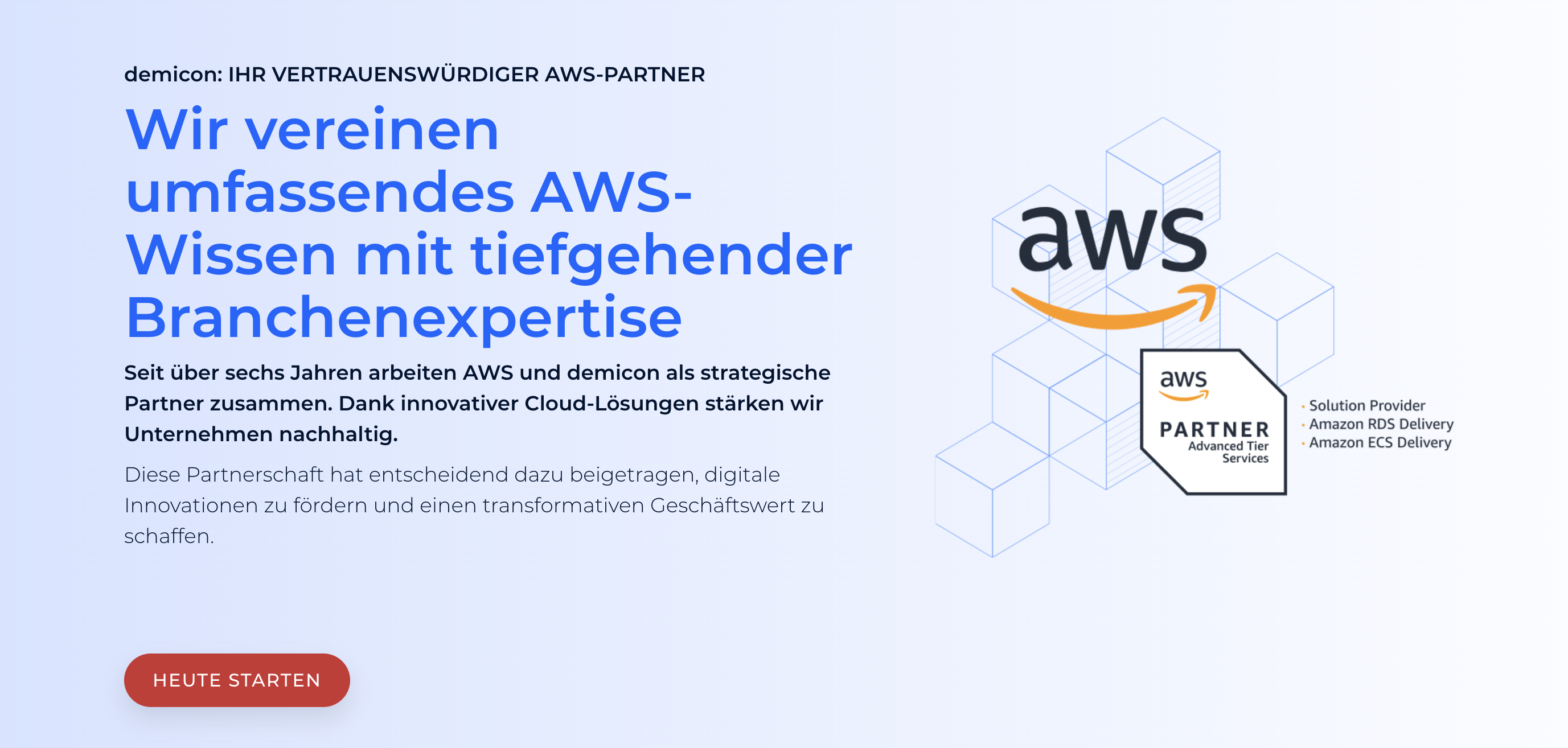 AWS-Partner für Cloud-Lösungen – demicon