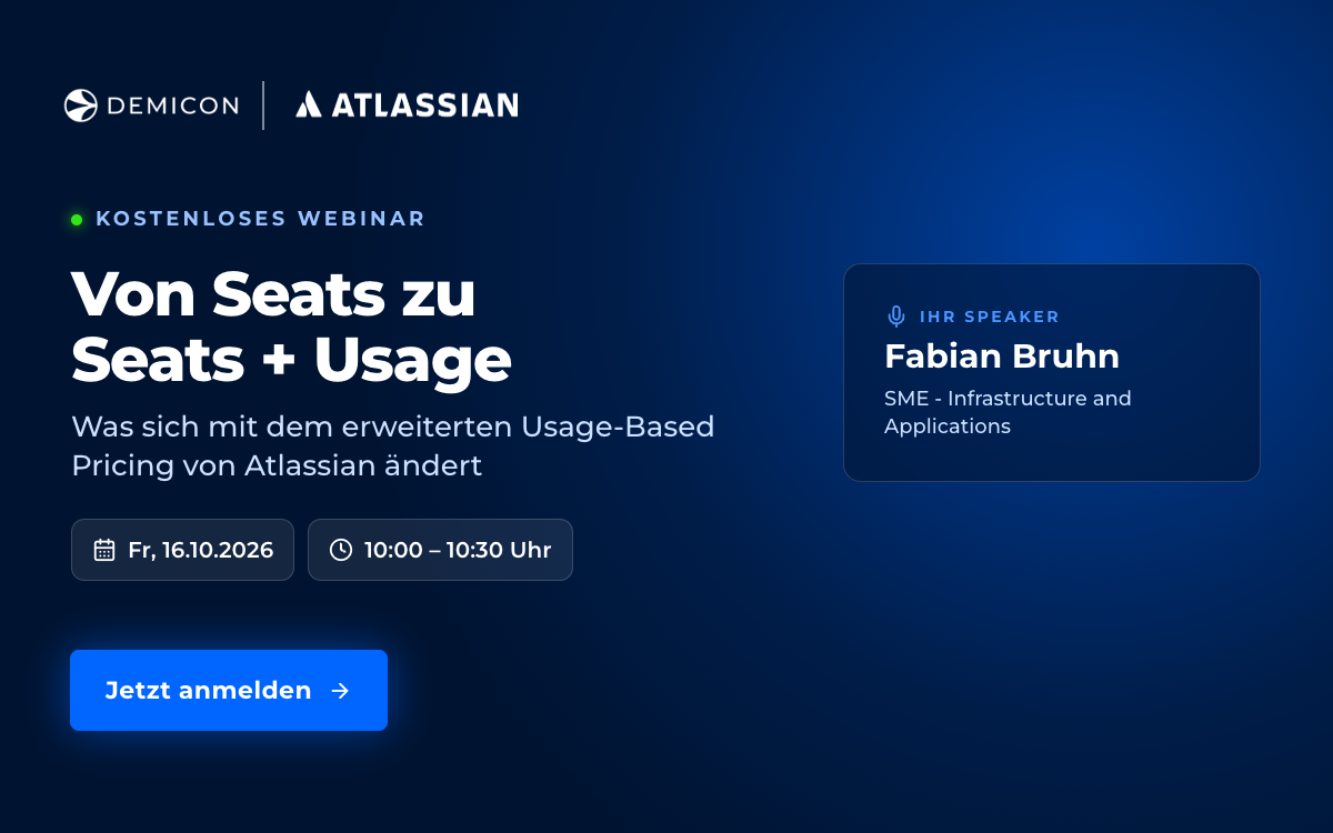 Webinar: Atlassian Usage Based Pricing ab Dezember