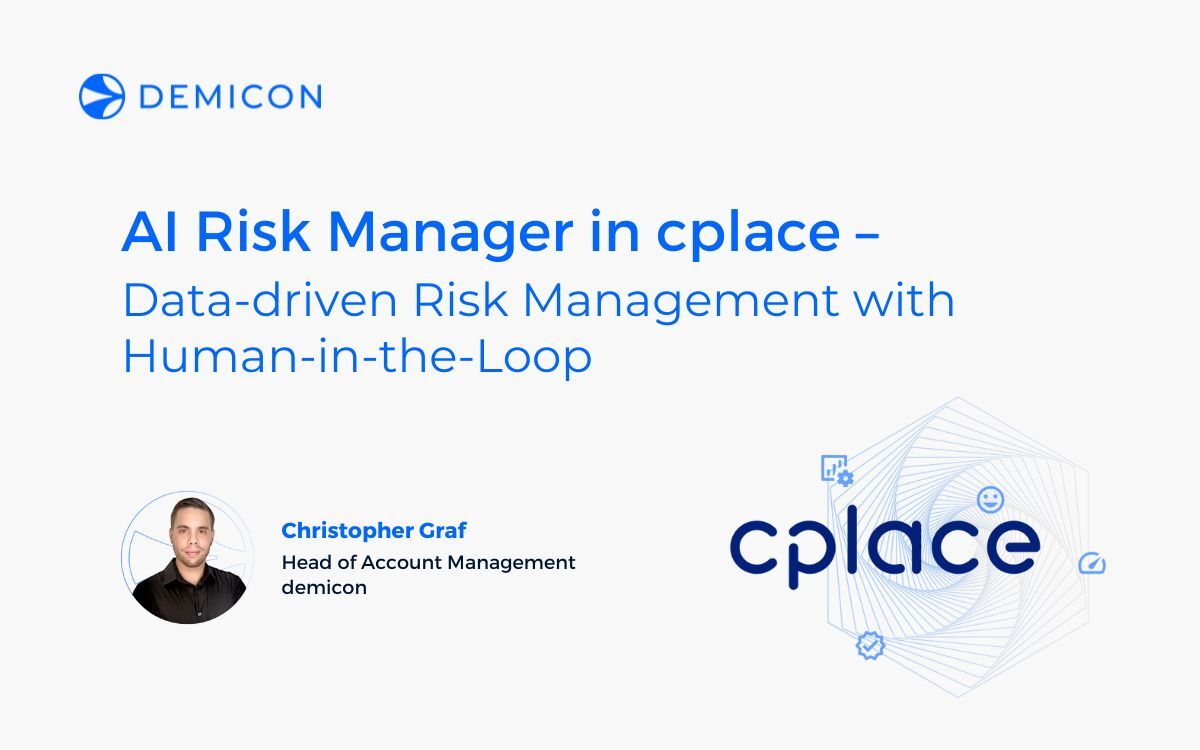 AI Risk Manager in cplace - Data-driven risk management with human-in-the-loop